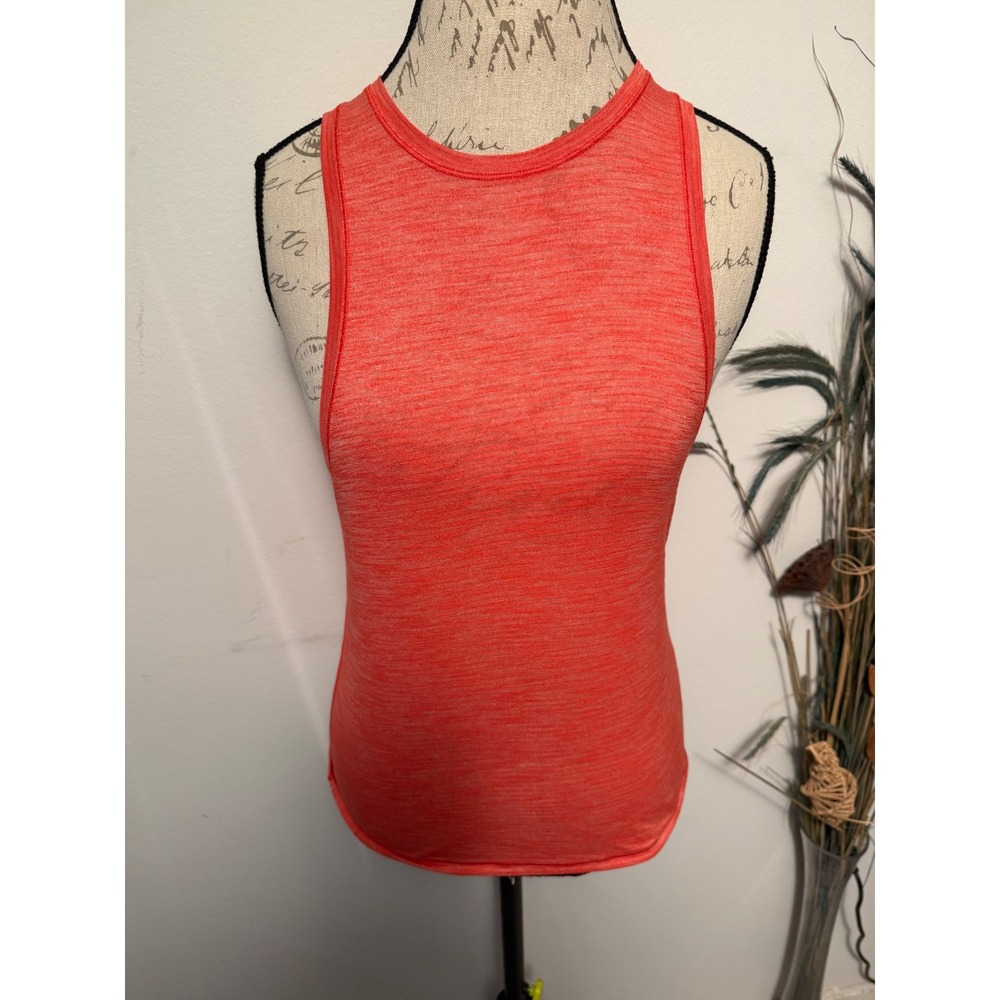 Lululemon Athletica Coral Heathered Racerback Tank Top Women's Activewear